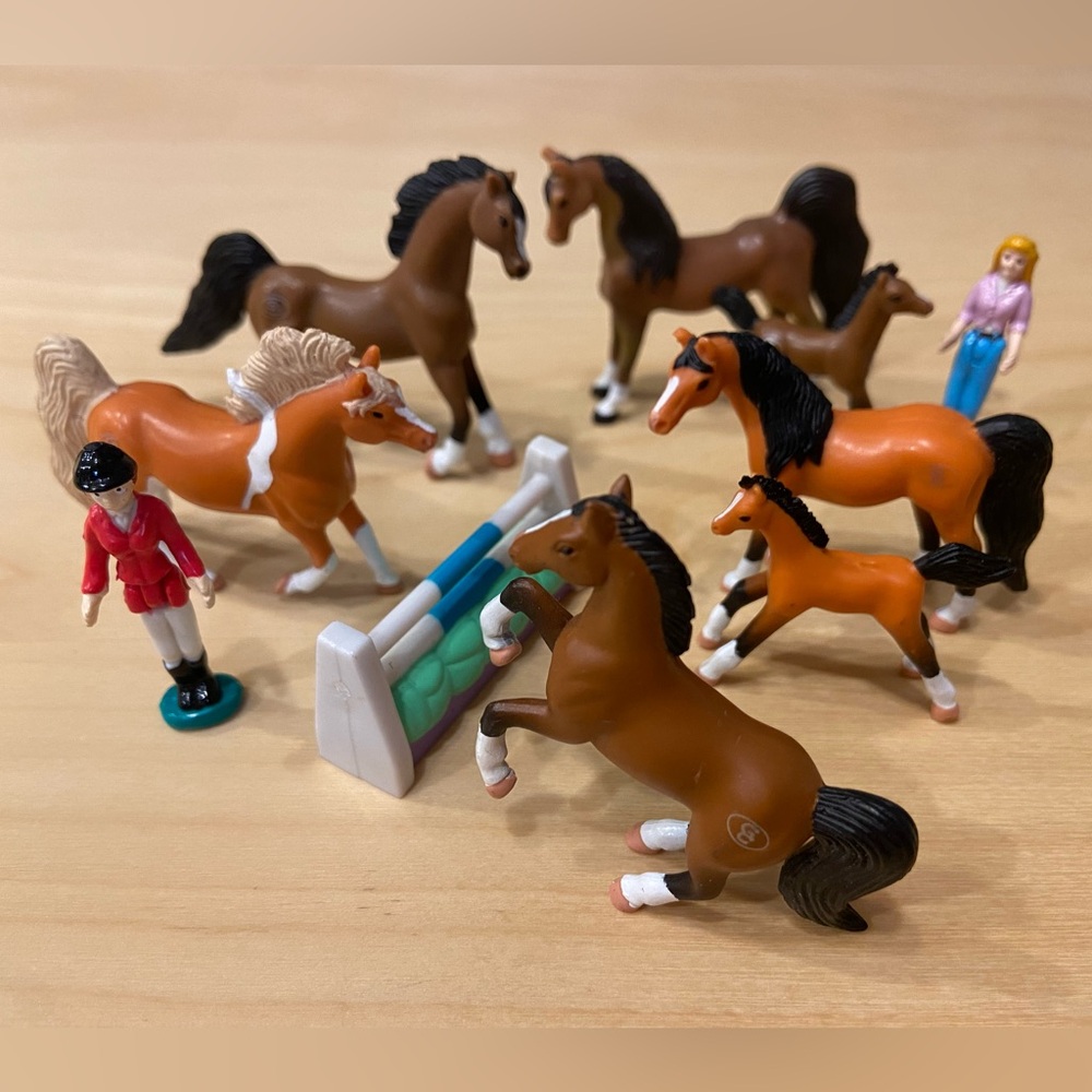 Vintage 90s Y2K Grand Champions Miniature Toy Horse and Equestrian Lot